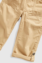 Load image into Gallery viewer, Mothercare Tan Poplin Roll-Up Trousers