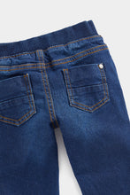 Load image into Gallery viewer, Mothercare Dark-Wash Ribbed-Waist Denim Jeans