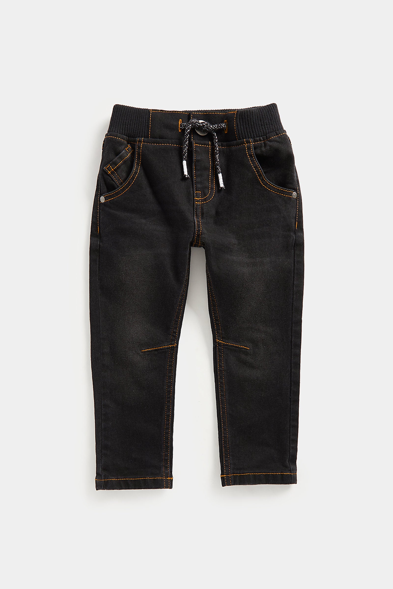 Mothercare Dark-Wash Rib Waist Jeans