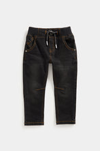 Load image into Gallery viewer, Mothercare Black Rib-Waist Denim Jeans