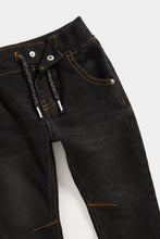 Load image into Gallery viewer, Mothercare Black Rib-Waist Denim Jeans