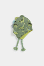 Load image into Gallery viewer, Mothercare Green Dinosaur Trapper Hat