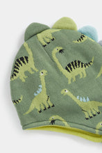 Load image into Gallery viewer, Mothercare Green Dinosaur Trapper Hat
