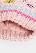 Load image into Gallery viewer, Mothercare Pink Cat Knitted Beanie Hat
