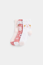 Load image into Gallery viewer, Mothercare Floral Socks - 3 Pack