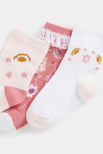 Load image into Gallery viewer, Mothercare Floral Socks - 3 Pack