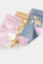 Load image into Gallery viewer, Mothercare Floral Baby Socks - 3 Pack
