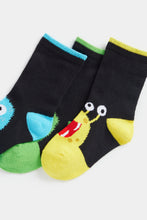 Load image into Gallery viewer, Mothercare Monster Socks - 3 Pack