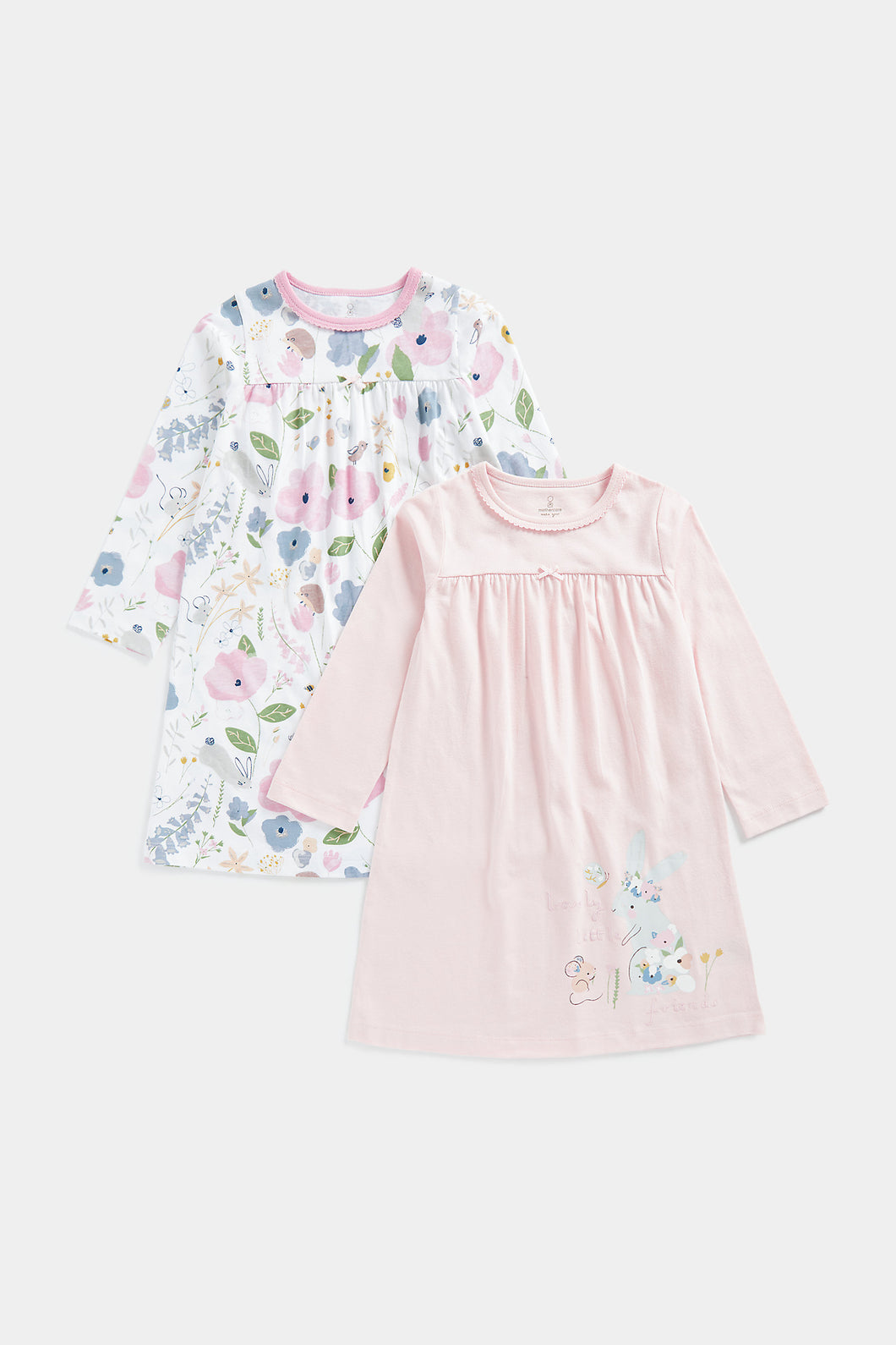 Mothercare Bunny Nightdresses - 2 Pack
