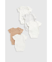 Load image into Gallery viewer, Mothercare Bear Short-Sleeved Bodysuits - 5 Pack