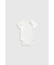 Load image into Gallery viewer, Mothercare Wild Flowers Short-Sleeved Bodysuits - 5 Pack