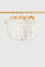 Load image into Gallery viewer, Mothercare Giraffe Short-Sleeved Bodysuits - 5 Pack