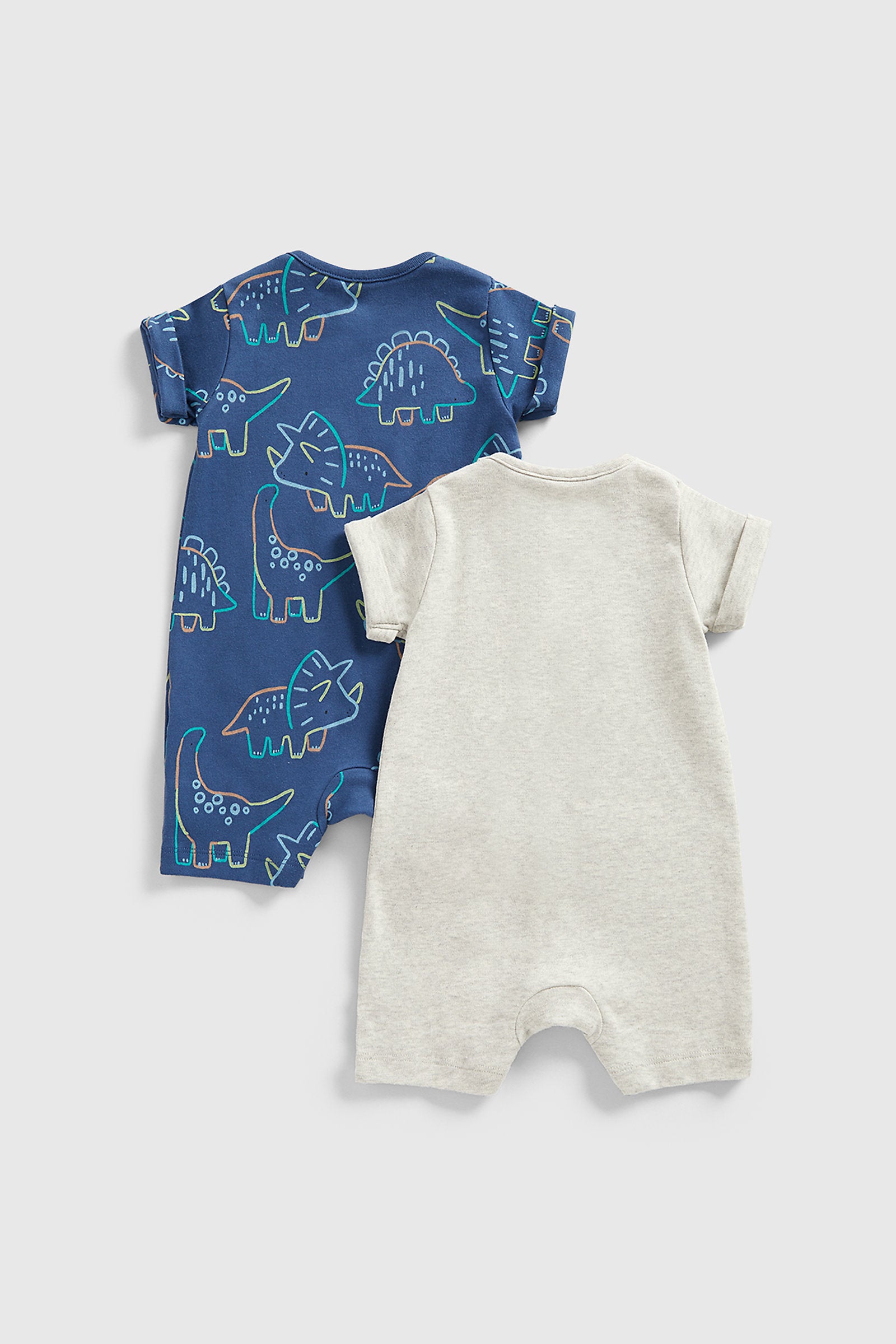 Mothercare Dinosaur Rompers - 2 Pack
