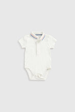Load image into Gallery viewer, Mothercare Bibshorts and Polo Shirt Bodysuit Set