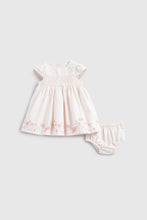 Load image into Gallery viewer, Mothercare My First Border Print Dress and Knickers