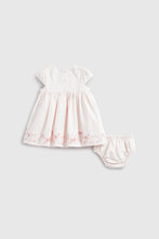 Load image into Gallery viewer, Mothercare My First Border Print Dress and Knickers