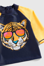 Load image into Gallery viewer, Mothercare Tiger Sunsafe Rash Vest and Woven Shorts
