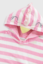 Load image into Gallery viewer, Mothercare Flamingo Hooded Towelling Poncho
