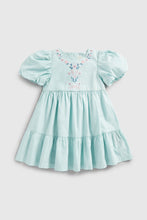 Load image into Gallery viewer, Mothercare Green Embroidered Dress