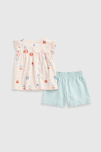 Load image into Gallery viewer, Mothercare Floral Top and Shorts Set