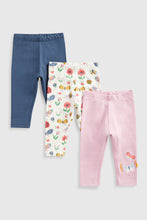Load image into Gallery viewer, Mothercare Nature Leggings - 3 Pack