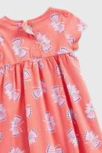 Load image into Gallery viewer, Mothercare Coral Butterfly Jersey Dress