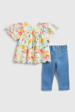 Load image into Gallery viewer, Mothercare Blouse and Jeggings Set