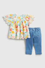 Load image into Gallery viewer, Mothercare Blouse and Jeggings Set