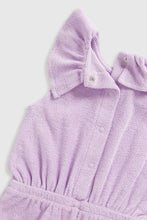 Load image into Gallery viewer, Mothercare Towelling Playsuit and Headband Set