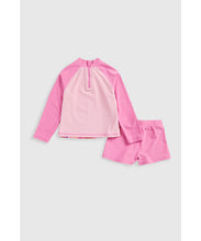 Load image into Gallery viewer, Mothercare Floral Sunsafe Rash Vest and Shorts Set Upf50+