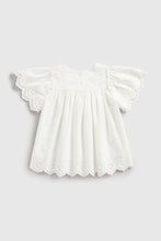 Load image into Gallery viewer, Mothercare White Woven Blouse