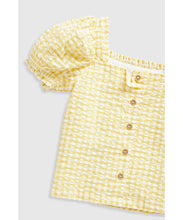 Load image into Gallery viewer, Mothercare Gingham Shorts and Blouse Set