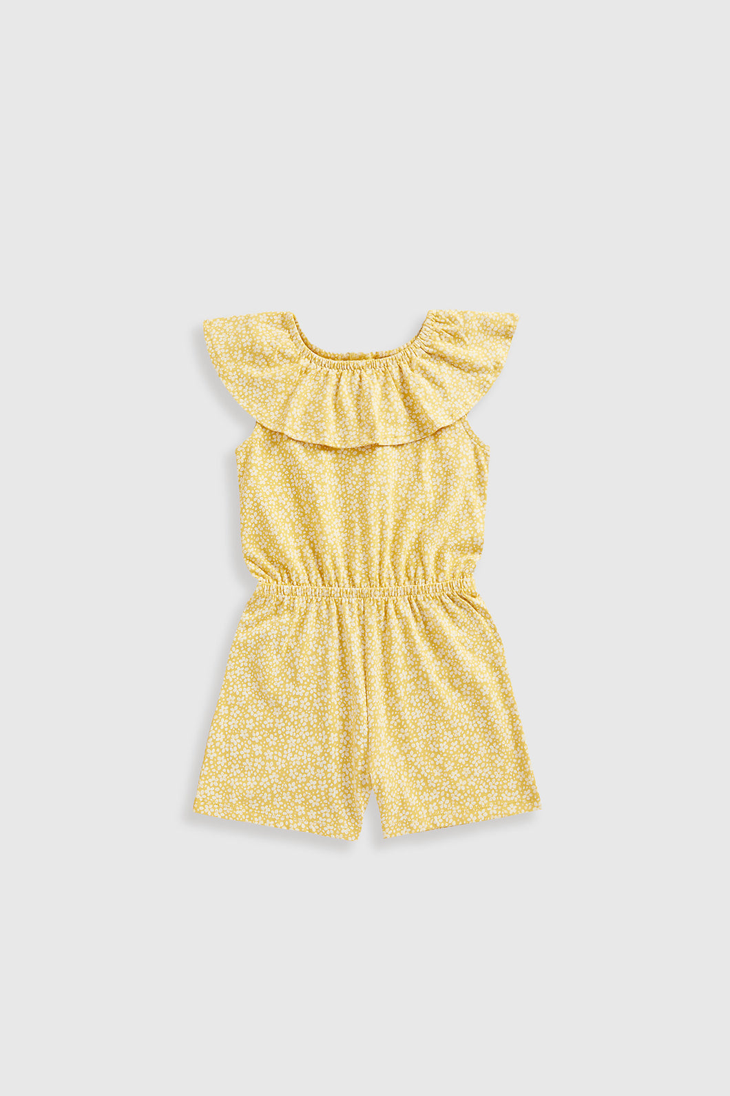 Mothercare Yellow Floral Jersey Playsuit