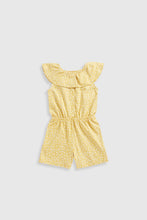 Load image into Gallery viewer, Mothercare Yellow Floral Jersey Playsuit