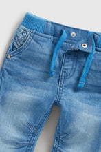 Load image into Gallery viewer, Mothercare Light-Wash Denim Jogger Jeans