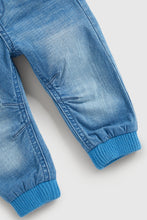 Load image into Gallery viewer, Mothercare Light-Wash Denim Jogger Jeans