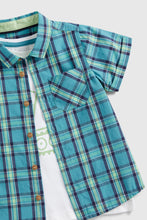 Load image into Gallery viewer, Mothercare Checked Shirt and T-Shirt Set