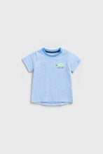 Load image into Gallery viewer, Mothercare Dinosaur Striped T-Shirt