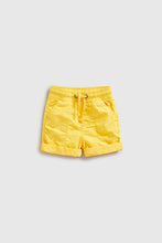 Load image into Gallery viewer, Mothercare Yellow Poplin Shorts