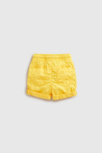 Load image into Gallery viewer, Mothercare Yellow Poplin Shorts