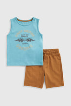 Load image into Gallery viewer, Mothercare Dino Vest T-Shirt and Shorts Set
