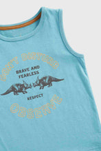 Load image into Gallery viewer, Mothercare Dino Vest T-Shirt and Shorts Set