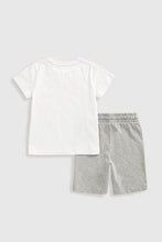 Load image into Gallery viewer, Mothercare Jersey Shorts and Car T-Shirt Set