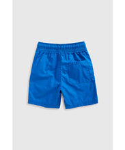 Load image into Gallery viewer, Mothercare Blue Poplin Shorts
