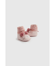 Load image into Gallery viewer, Mothercare Leopard Sock-Top Baby Booties