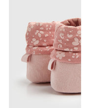 Load image into Gallery viewer, Mothercare Leopard Sock-Top Baby Booties