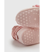 Load image into Gallery viewer, Mothercare Leopard Sock-Top Baby Booties