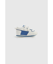 Load image into Gallery viewer, Mothercare First Walker Blue and White Trainers
