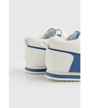 Load image into Gallery viewer, Mothercare First Walker Blue and White Trainers
