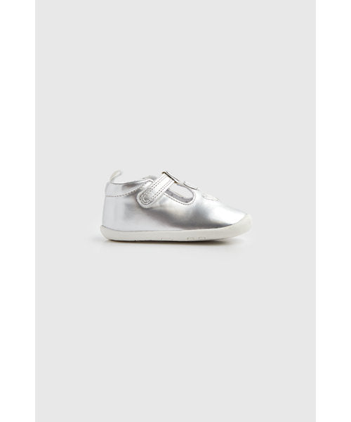 Mothercare Silver T-Bar Pram Shoes